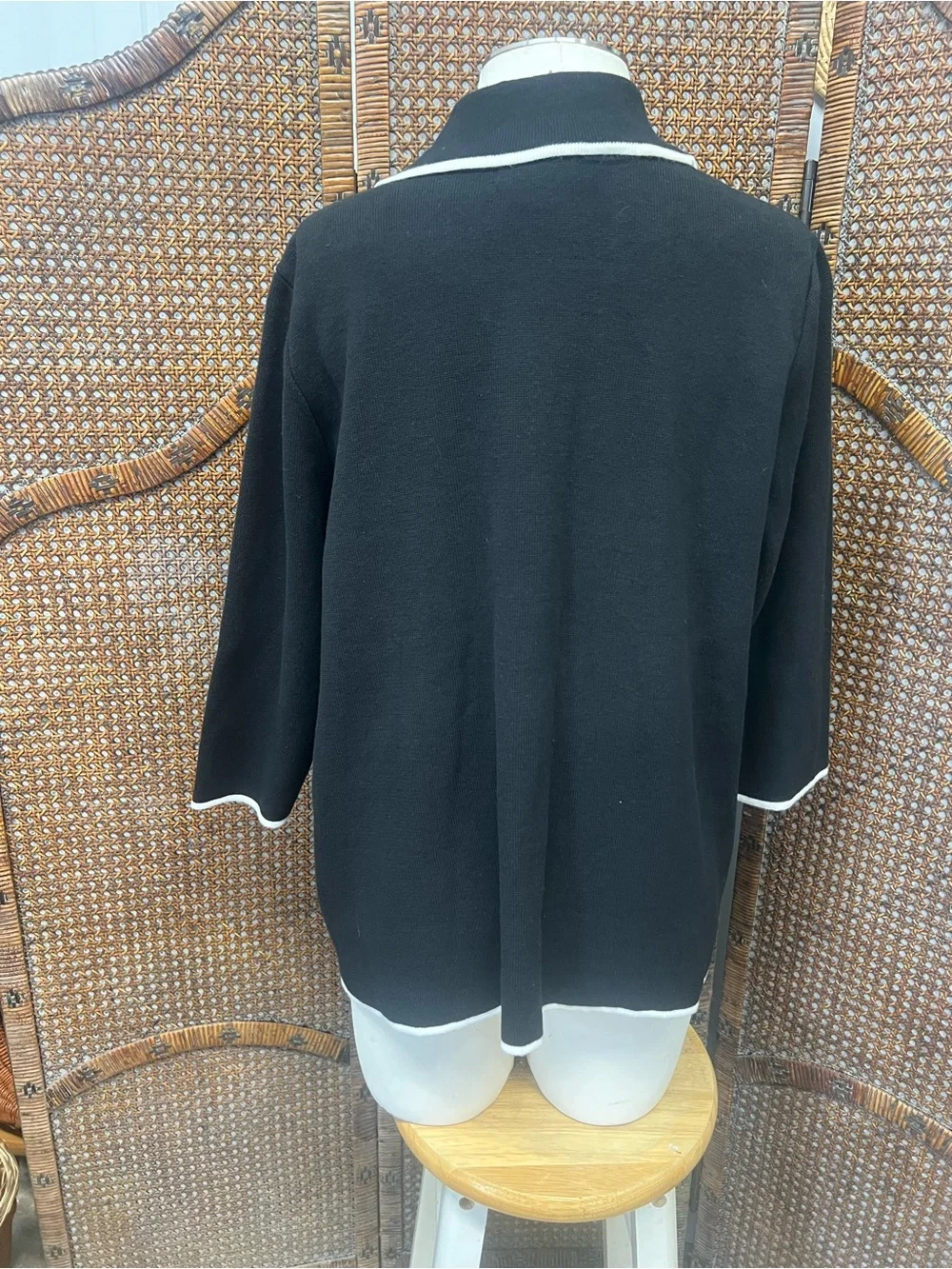 Chaps cardigan black